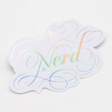 Picture of Cognitive Surplus Eco Friendly Metallic Rainbow Foil Stickers - Nerd