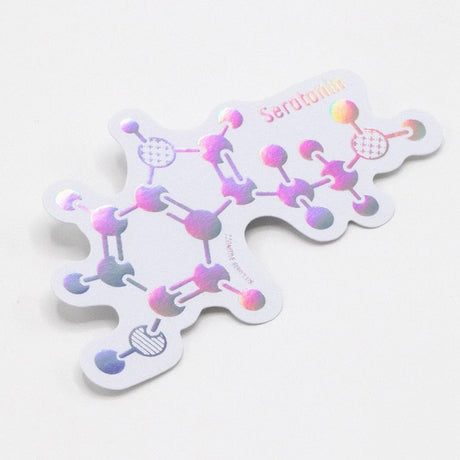Picture of Cognitive Surplus Eco Friendly Metallic Rainbow Foil Stickers - SerotoninHappinessMolecule