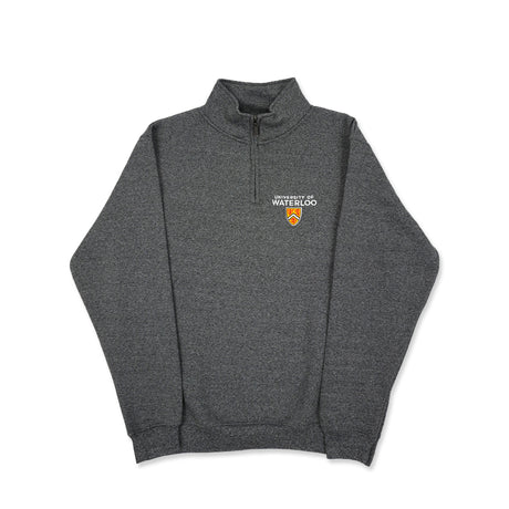 Picture of Bardown Salt & Pepper Quarter Zip - Charcoal