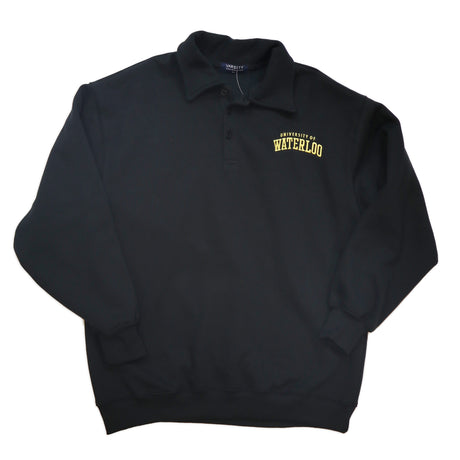 Picture of UWaterloo Long Sleeve Polo Colour: Black