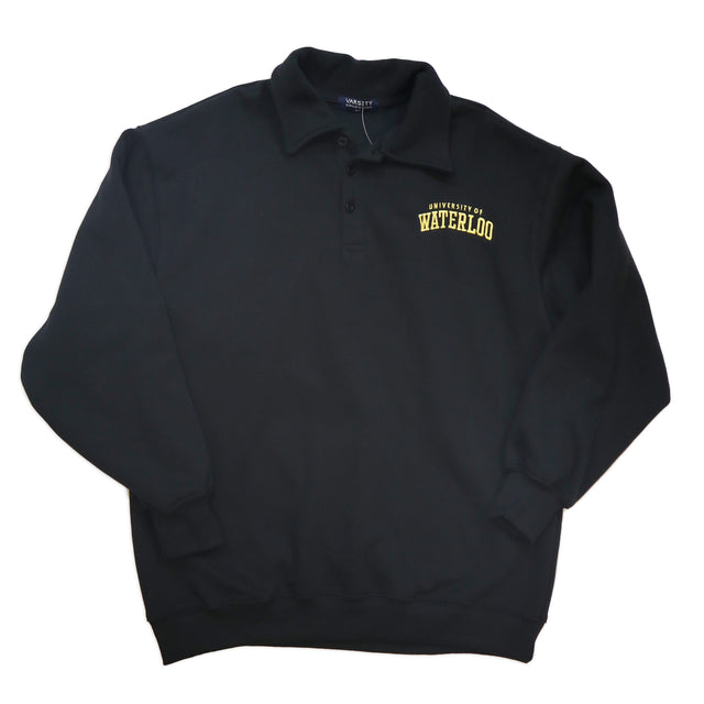 Picture of UWaterloo Long Sleeve Polo Colour: Black
