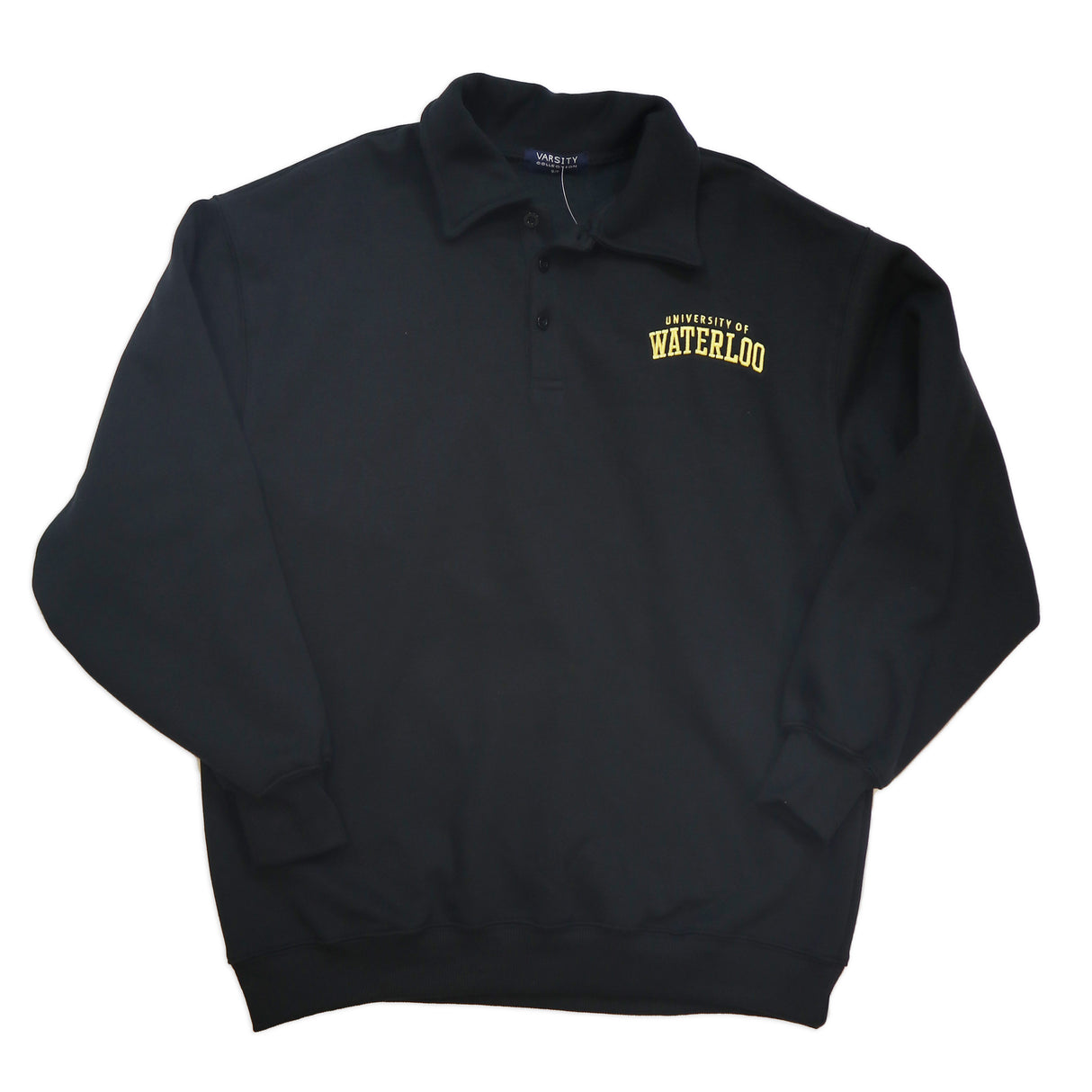 Picture of UWaterloo Long Sleeve Polo - Black