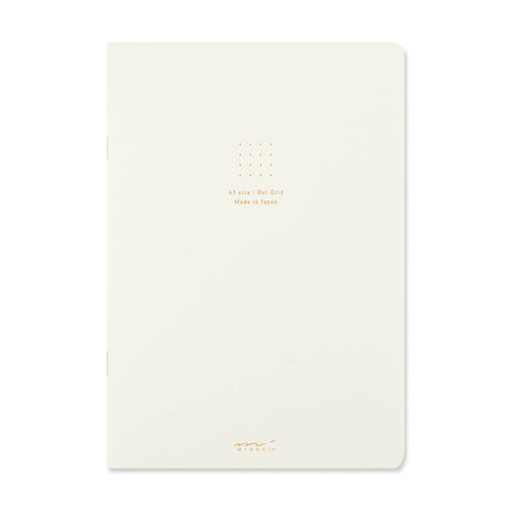 Picture of Midori A5 Color Dot Grid Notebook Colour: White