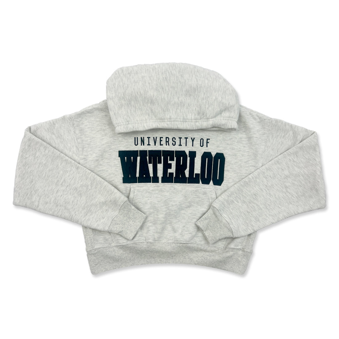 Picture of Cozy Cropped Oversized Hoodie - Ash