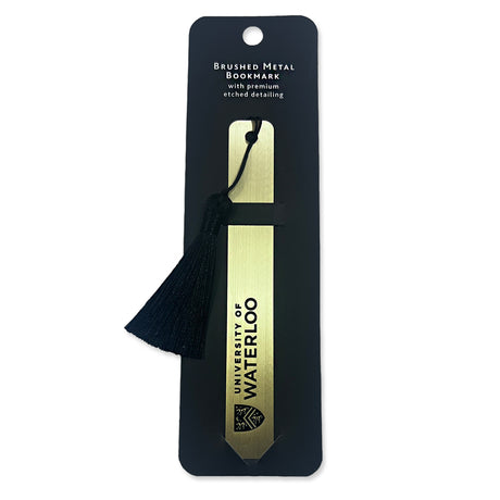 Picture of UWaterloo Brass Bookmark Colour: Metallic Gold