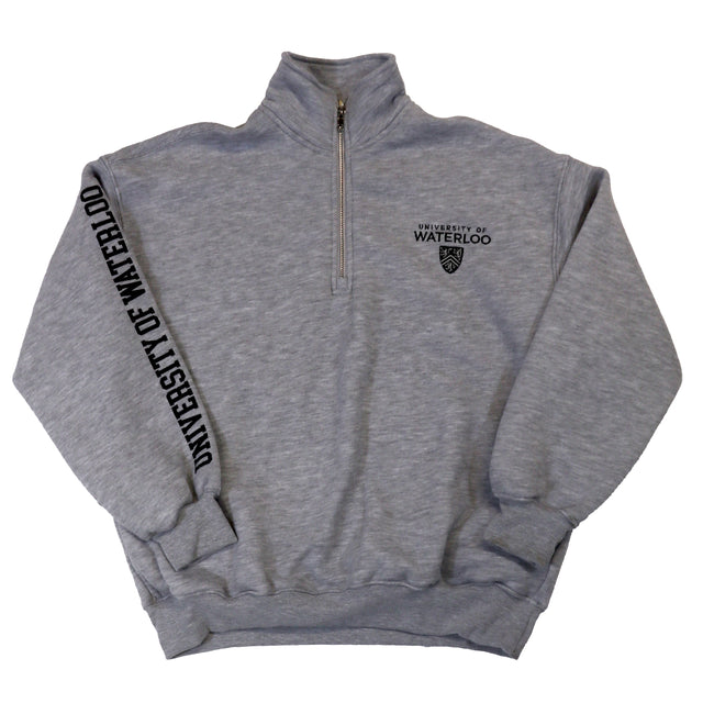 Picture of UWaterloo Oversized Quarter-Zip Colour: Grey