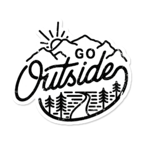 Picture of The Great Outdoors Stickers Type: Go Outside