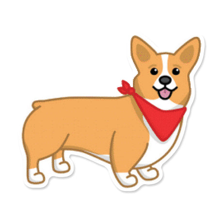 Picture of Wildlife + Pets Stickers - CorgiWithBandana