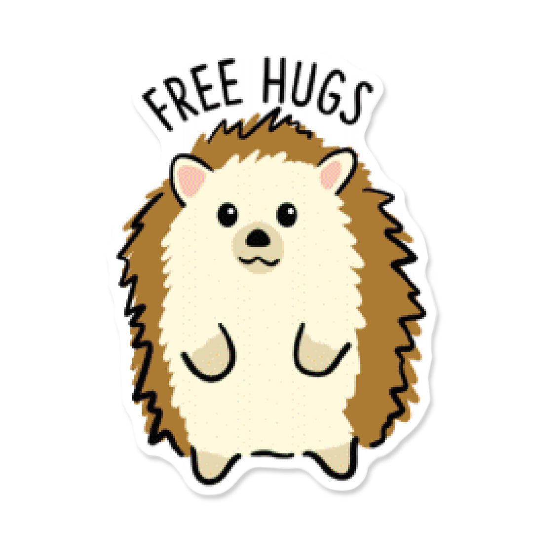 Picture of Wildlife + Pets Stickers - FreeHugsHedgehog