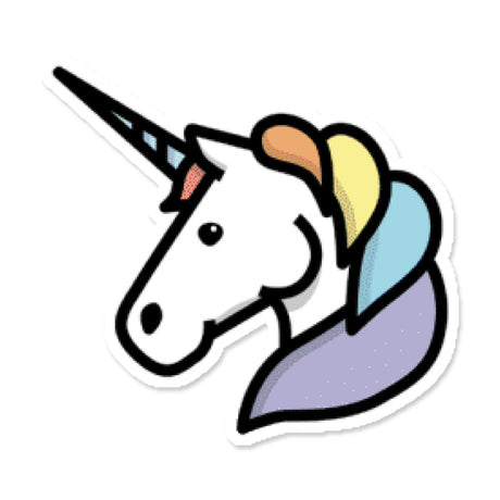 Picture of Wildlife + Pets Stickers - UnicornHead