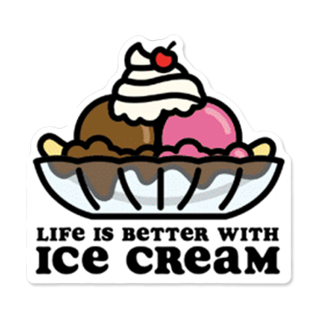 Picture of Food for Thought Stickers Type: Life is Better with Ice Cream