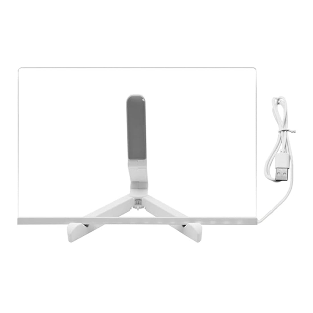 Picture of Clear Backlit Dry Erase Board with Stand