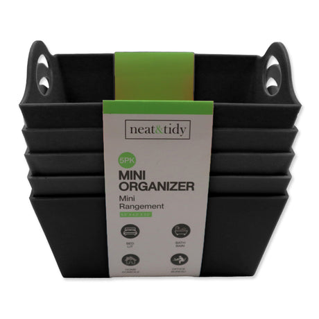 Picture of Mini Organizer Bins - 5 pack - Black