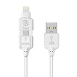 Picture of Scosche Charge & Sync Lightning/Micro USB MFI to USB-C Cable