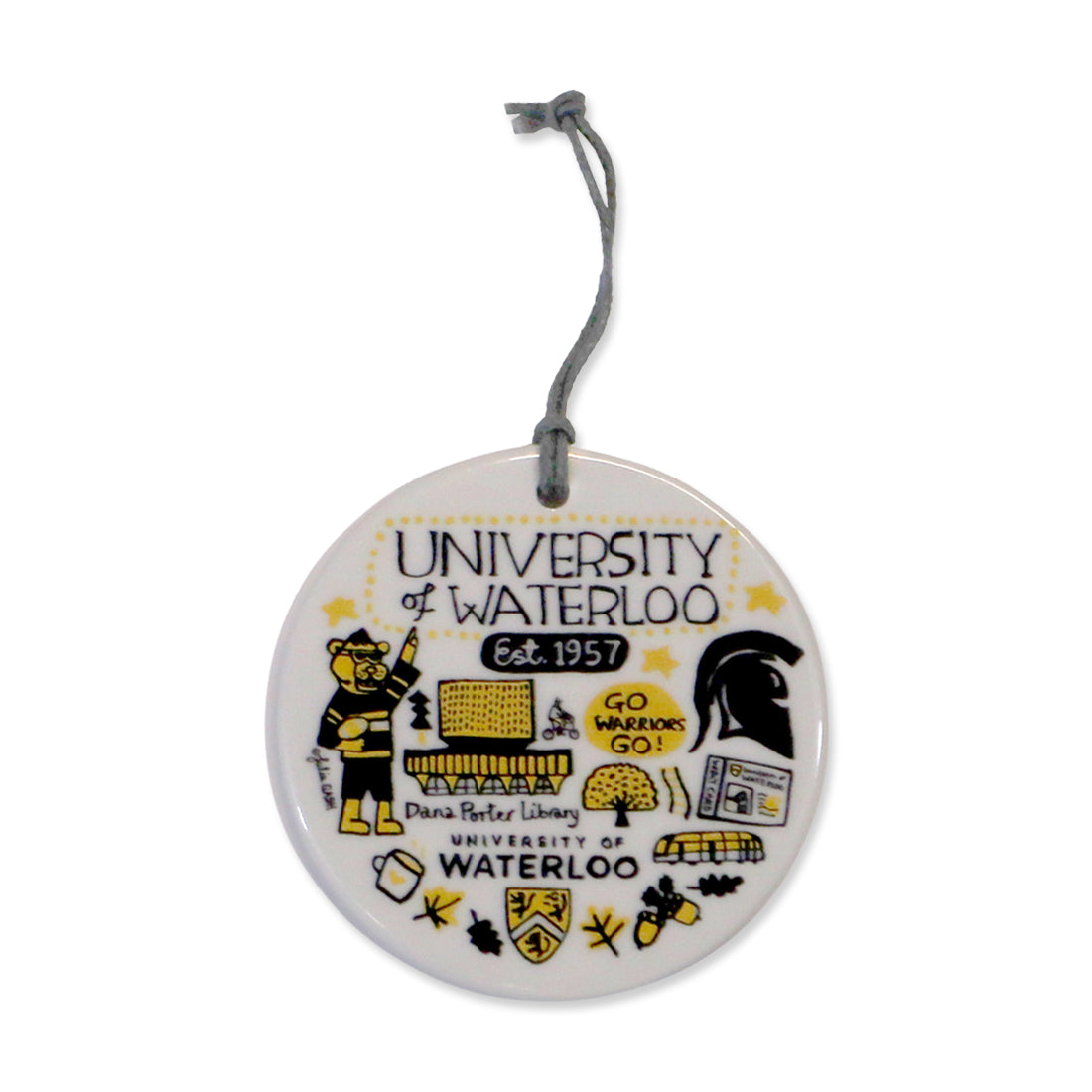 Picture of Julia Gash Ceramic Circle Ornament