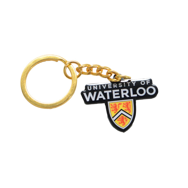 Picture of UWaterloo Logo Enamel Keychain