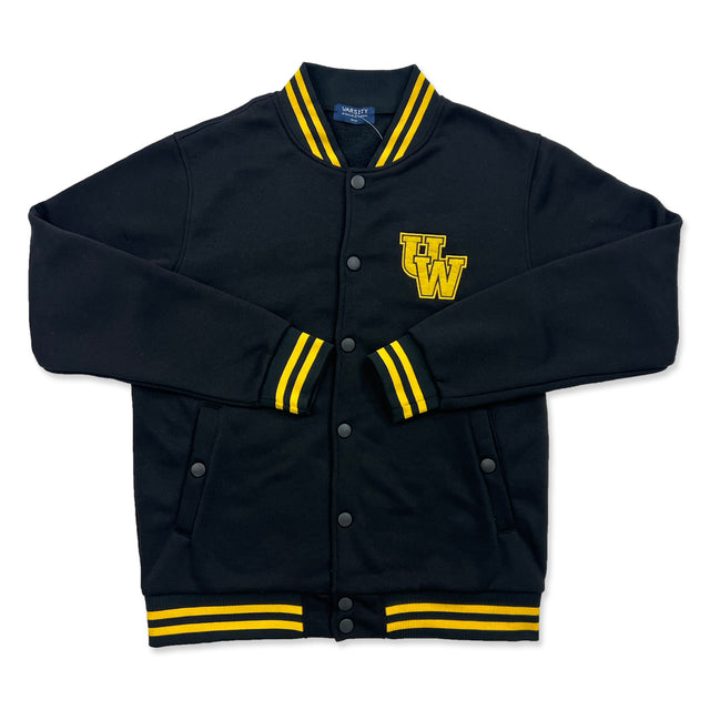 Picture of UW Retro Varsity Jacket - Black
