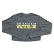 Picture of UWaterloo Crop Longsleeve Tee - Grey