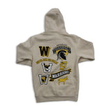 Alternate view of Retro Warriors Hoodie Colour: Light Brown