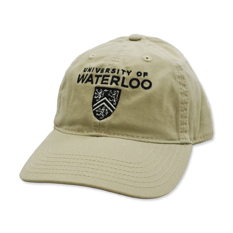 Picture of UWaterloo Shield Relaxed Twill Hat Colour: Stone