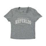 Picture of UWaterloo Ribbed Tee Colour: Grey