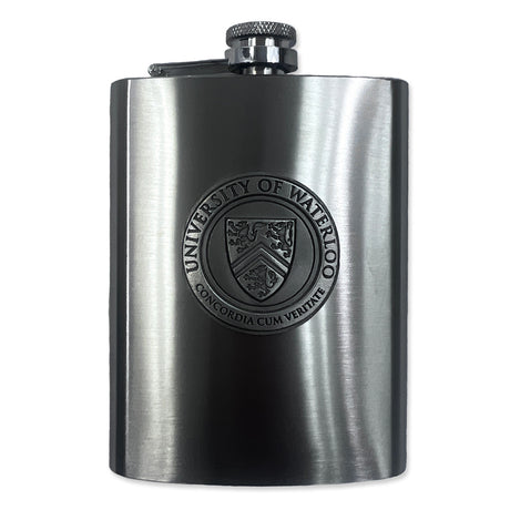 Picture of UWaterloo Flask 8oz Colour: Silver
