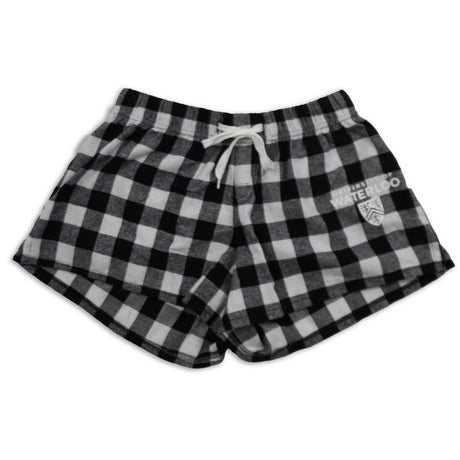 Picture of UWaterloo Plaid Pajama Shorts - Black