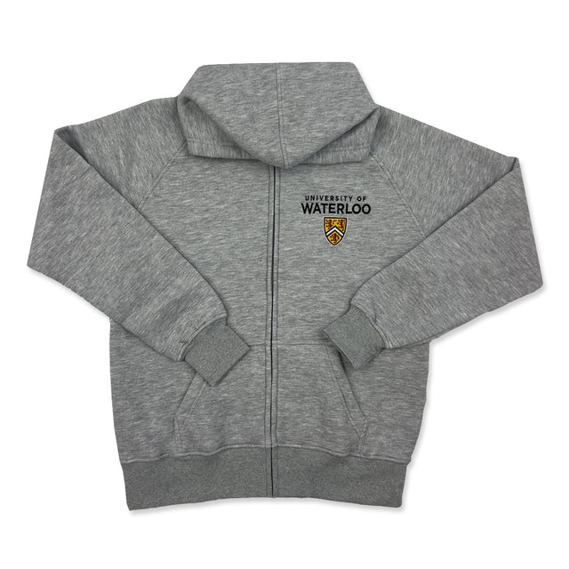 Picture of UWaterloo Crested Full Zip - Grey