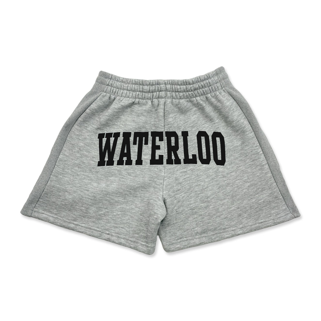 Alternate view of UWaterloo Black Crested Shorts Colour: Grey