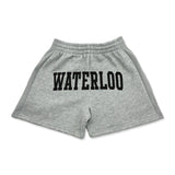 Alternate view of UWaterloo Black Crested Shorts Colour: Grey