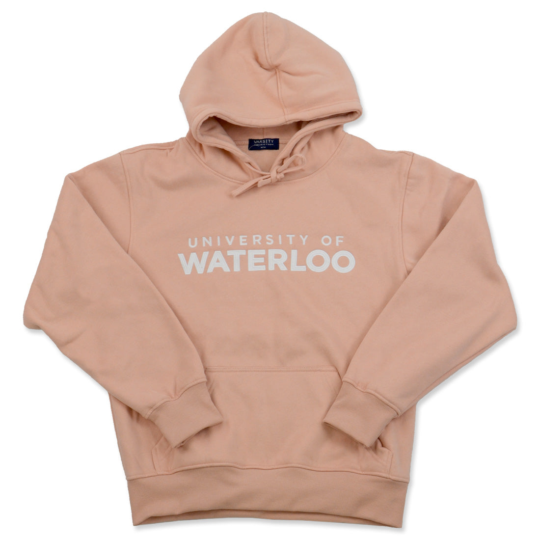 Picture of UWaterloo Crested Hoodie Colour: Light Peach