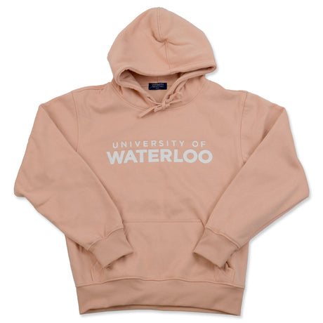 Picture of UWaterloo Crested Hoodie Colour: Light Peach