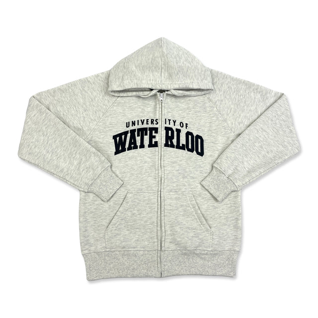 Picture of UWaterloo Full Zip Full Front - Light Grey