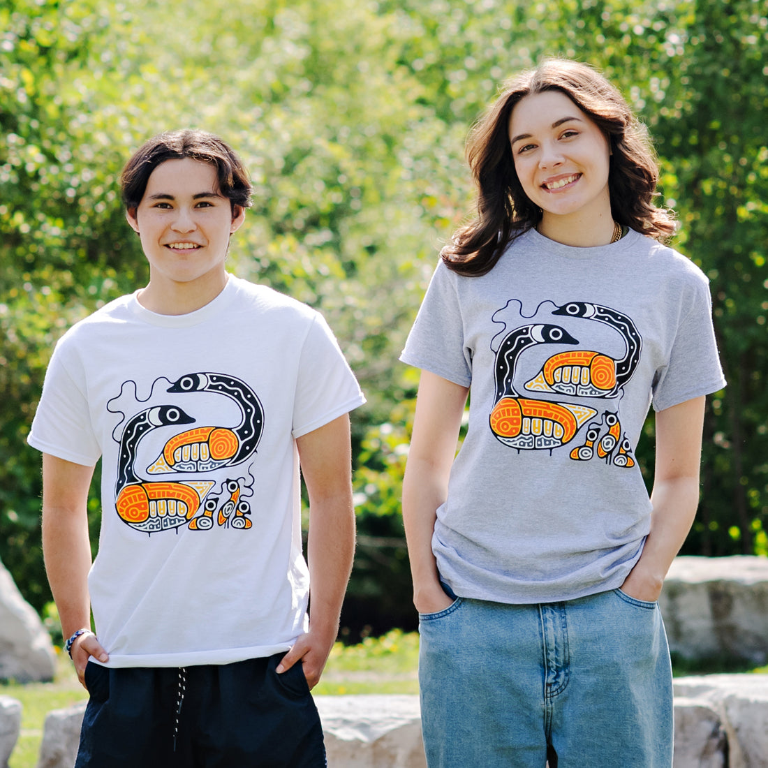 Picture of Tsista Kennedy Tee - Indigenous Collection - White