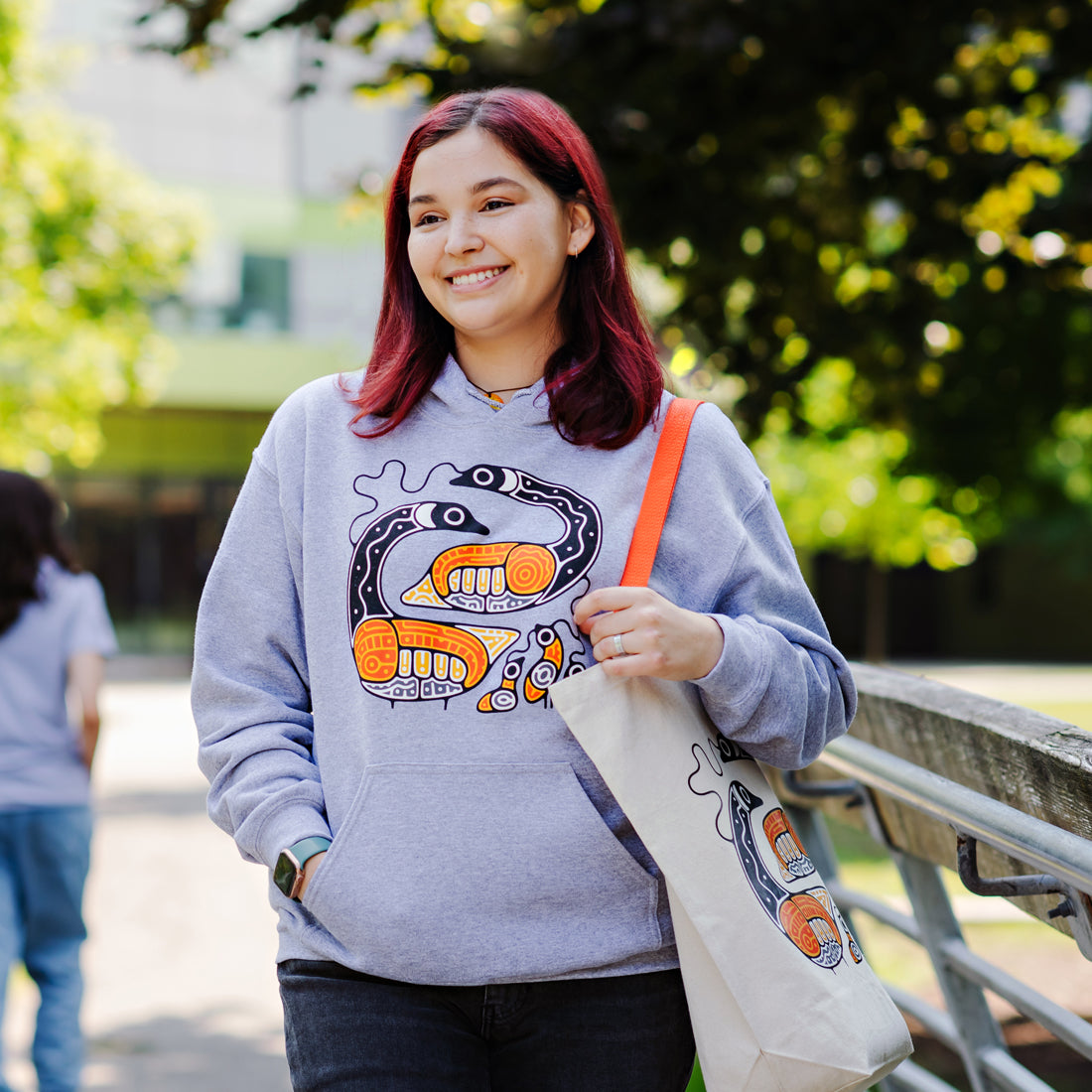 Picture of Tsista Kennedy Hoodie - Indigenous Collection - Athletic Grey
