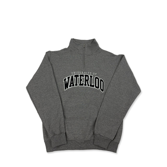 Picture of UWaterloo Classic Quarter Zip - Athletic Grey