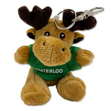 Picture of UWaterloo Plush Keychain Type: Moose