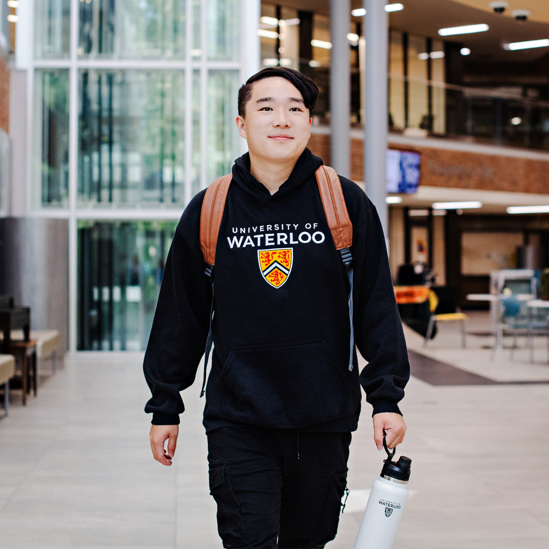 Picture of UWaterloo Shield Hoodie - Black