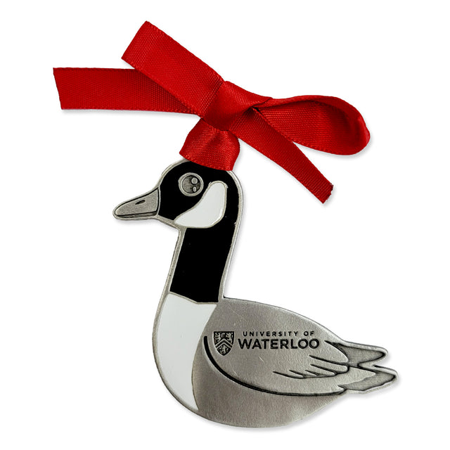 Picture of UWaterloo Pewter Goose Ornament