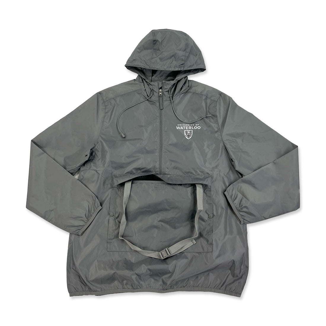 Alternate view of UWaterloo Anorak Jacket Colour: Grey