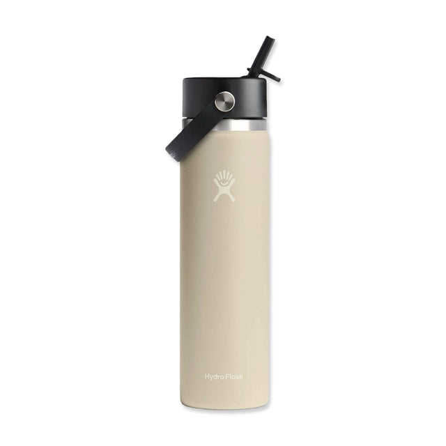 Picture of Hydro Flask Wide Mouth Flex Straw Bottle Colour-Matched Cap 24oz - Oat