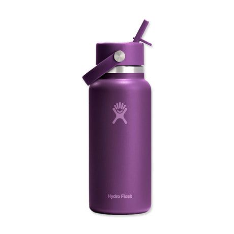 Picture of Hydro Flask Wide Mouth Colour-Matched Flex Straw Cap Bottle 32oz - Beachplum