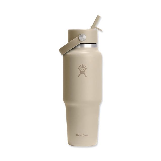 Picture of Hydro Flask Wide Mouth Flex Straw Cap Travel Bottle Colour-Matched 24oz - Oat