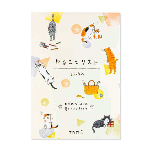 Picture of Midori To Do Memo Pad - Cat