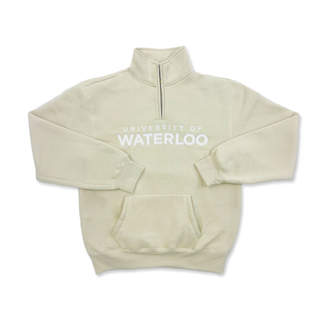 Picture of Cozy UWaterloo 1/4 Zip - Light Brown