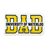 Picture of UWaterloo Mom + Dad Square Sticker - Dad