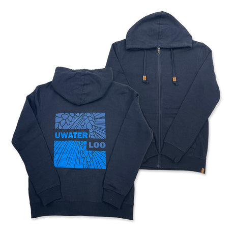 Picture of UWaterloo Tentree Full Zip Hoodie - Navy