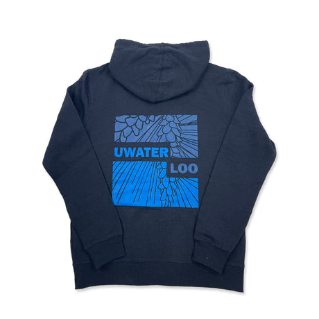 Alternate view of UWaterloo Tentree Full Zip Hoodie Colour: Navy