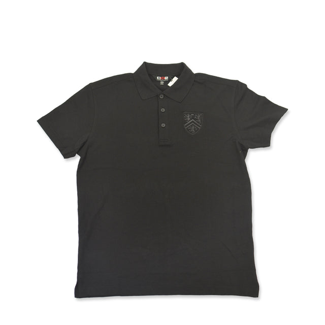 Picture of UWaterloo Tonal Debossed Polo Shirt Colour: Black