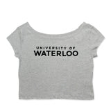 Picture of UWaterloo Off Shoulder Tee - Athletic Grey